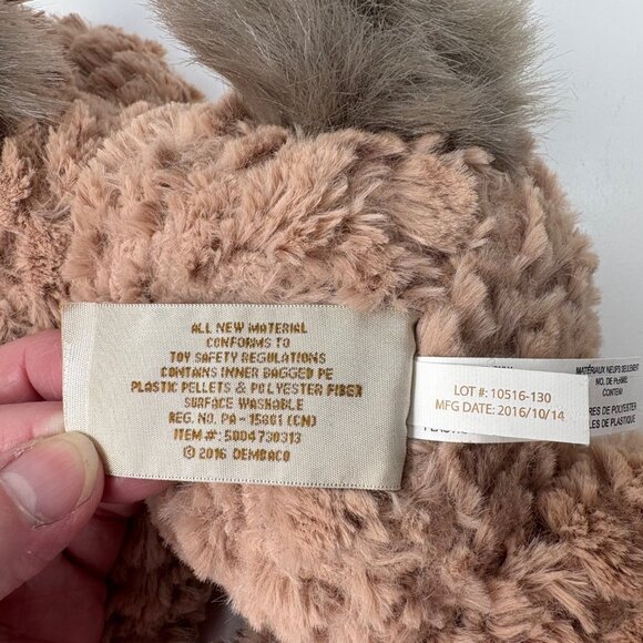 Nat & Jules Demdaco Horse 13"  Stuffed Animal Plush Tan Brown - Picture 3 of 8